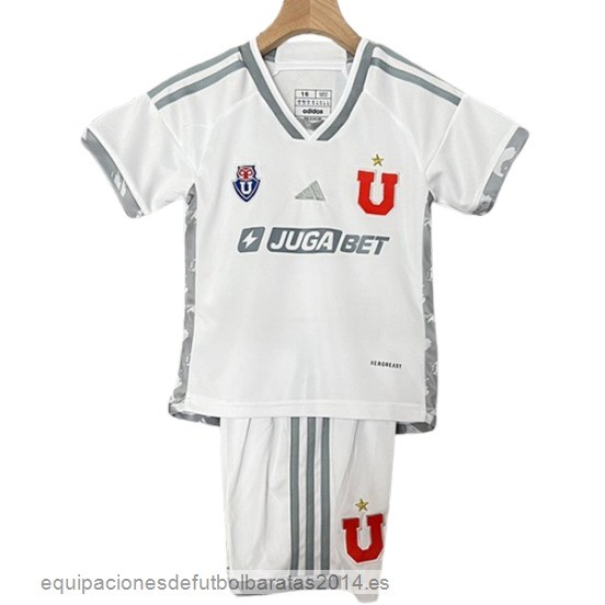 Nuevo 2ª Conjunto De Niños Universidad De Chile 24/25 Blanco Baratas